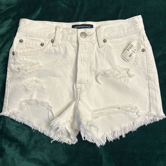 Aeropostale Pants - White denim shorts